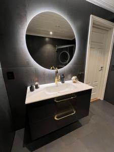 高尔Bualie Golsfjellet的一间带水槽和镜子的浴室
