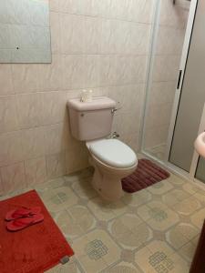 内罗毕Teresita Home的一间带卫生间和淋浴的浴室