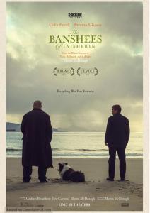 DooaghSona Baile Home Stay的海滩上一张由两名男子和一只狗制作的电影海报
