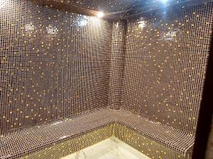 BouzareahAtlantis Air de France - Alger的一间带淋浴的浴室,配有瓷砖墙壁