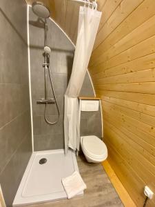 尼德布龙莱班Domaine du Heidenkopf的带淋浴和卫生间的小浴室