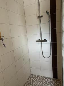 莱鲁斯Au doux passage的带淋浴喷头的浴室