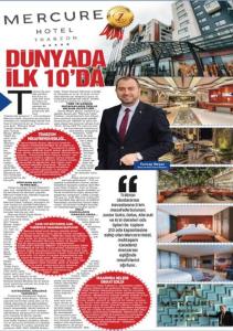 特拉布宗Mercure Trabzon Hotel的报纸上与身着西装的人的文章