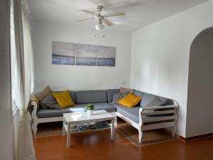苏昂博Casa Peña en Son Bou的客厅配有沙发和桌子