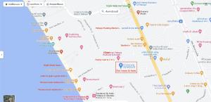 乔木提恩海滩Venetian Jomtien Pool Access的带有快捷键的谷歌地图页面的截图