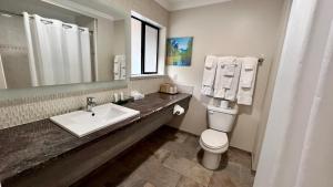埃尔波特尔优胜美地景观酒店的一间带水槽、卫生间和镜子的浴室