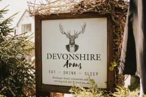 EckingtonThe Devonshire Arms的德文郡的酒精饮料睡眠标志