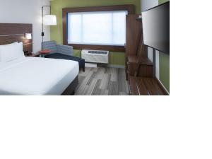 奥兰多奥兰多海洋世界酒店的酒店客房设有床和窗户。