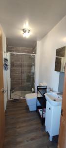 BelmontThe Bothy的浴室配有卫生间、盥洗盆和浴缸。