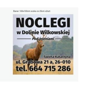 圣凯瑟琳Noclegi Świętokrzyskie w Dolinie Wilkowskiej,, Pod Jeleniami "prawdziwymi的山羊啤酒标签