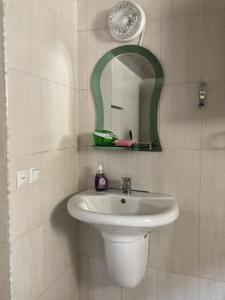 科布列季House 122的一间带水槽和镜子的浴室