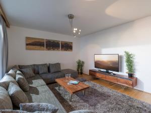 蒂罗尔-基希贝格Eastside by Apartment Managers的带沙发和平面电视的客厅