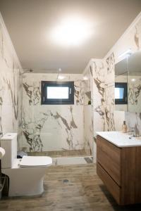 阿吉奥斯阿姆罗斯奥斯HOMER的浴室配有卫生间、盥洗盆和浴缸。