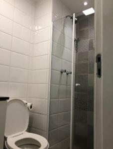 里约热内卢Casa Mag :)的一间带卫生间和淋浴的浴室