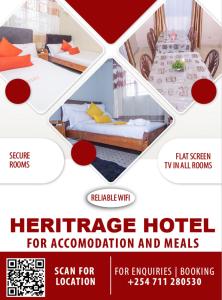 KerichoHeritage Villa Hotel & Accomodation的一张酒店住宿和餐饮的传单