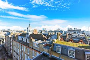 伦敦The Z Hotel Covent Garden的享有城市天际线美景,设有建筑