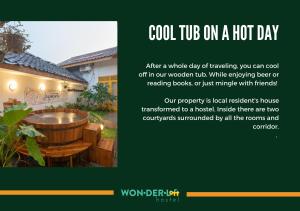 日惹Wonderloft Hostel Jogja的热日热水浴池传单