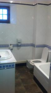 Noceda松鸡酒店的一间带卫生间和水槽的浴室