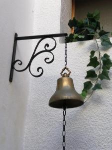 杰迪代Riad Siham的挂在墙上的铃 ⁇ ,挂在墙上,植有植物
