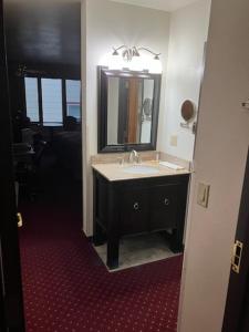 西沃德苏厄德酒店的一间带水槽和镜子的浴室