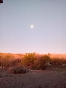 米娜克拉韦罗Madrenatura的天空中月亮的沙漠景色