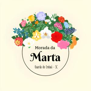 瓜尔达恩巴Morada da Marta的圆圈里一束花,上面有蒙德里亚·达马尔的话