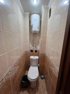 巴甫洛达尔Стандарт Камзина 74 г. Павлодар的一间带卫生间和水箱的小浴室