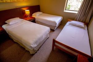 奇廉内瓦达斯奇廉内瓦达斯酒店的酒店客房设有两张床和窗户。