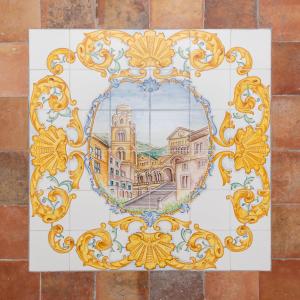 阿马尔菲Amalfi Ammorè的瓷砖地板,建筑图纸