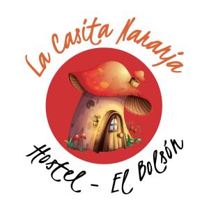 埃博森Hostel "La Casita Naranja"的蘑菇屋的标志,附有字母