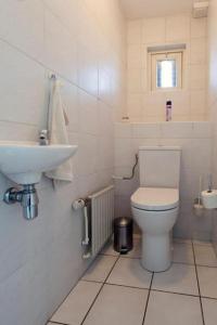 羊角村霍克公寓的浴室配有白色卫生间和盥洗盆。