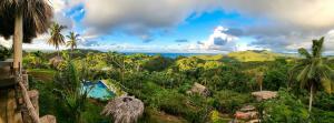 El LimónTropical Cottage En Eco Casa Algana的度假村的海景