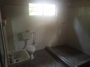 NamzungaBlue Waxbill Lodge的一间带卫生间和窗户的小浴室