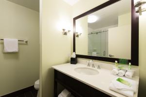艾肯艾肯智选假日套房酒店的一间带水槽和镜子的浴室