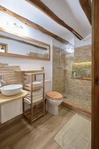 GayanesCa la tía Luisa的浴室配有卫生间、盥洗盆和淋浴。