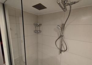 EspergærdeLouisiana Rent的浴室内设有一个带淋浴喷头的淋浴间。