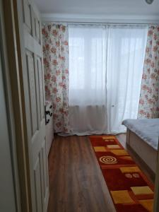 卡夫尼克DDDD Apartament的一间设有门、窗户和地毯的房间