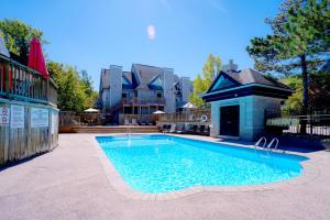 蓝山Updated Blue Mountain Studio @ North Creek Resort的房屋前的游泳池
