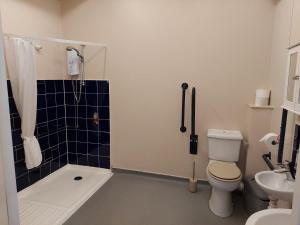 诺丁汉Cripps Annexe的浴室配有卫生间、淋浴和盥洗盆。
