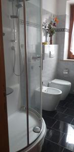 ColombaraCasa Valentina的带淋浴和卫生间的浴室