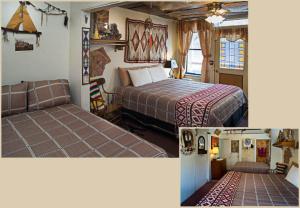 比斯比卡素洛克酒店的两张带床的酒店客房照片