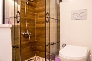 伊兹密尔芬家园公寓的带淋浴和卫生间的浴室