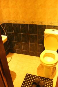 安曼阿拉伯塔酒店的浴室设有卫生间,地板上铺有地毯。