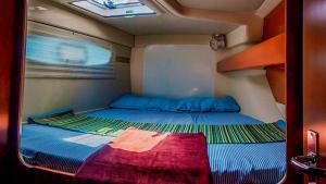 FodhdhooSabba Whitesand Catamaran的小房间设有两张床和窗户