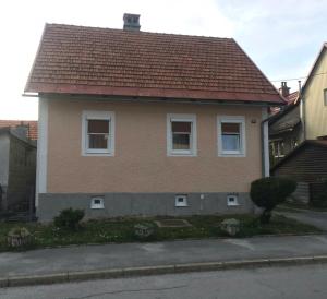 代尔尼采Apartman Mihelčić的棕色房子,屋顶棕色