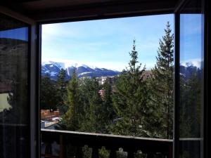 利维松多里Mini appartamento a Rivisondoli的从窗户可欣赏到山脉美景