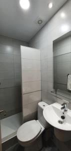 马德里CH Otello Rooms I - Madrid的浴室配有白色卫生间和盥洗盆。
