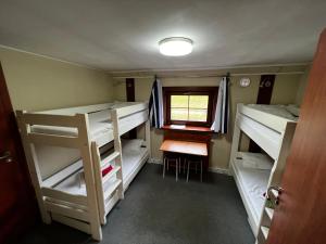 克拉科夫The Boat - Hostel&Chill的小房间设有双层床和窗户