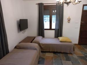 OnilSenia Tomaset III的客房设有两张床、一台电视和一扇窗户。