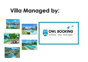 波连斯萨Owl Booking Villa Siquier - Luxury Retreat with Mountain Views的预订网站所管理的别墅照片的拼凑